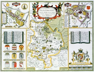 Huntington, inciso da Jodocus Hondius (1563-1612) da 
